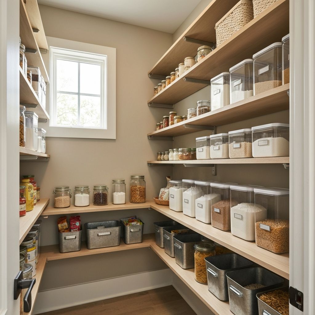 Cocina organizada con organizador modular